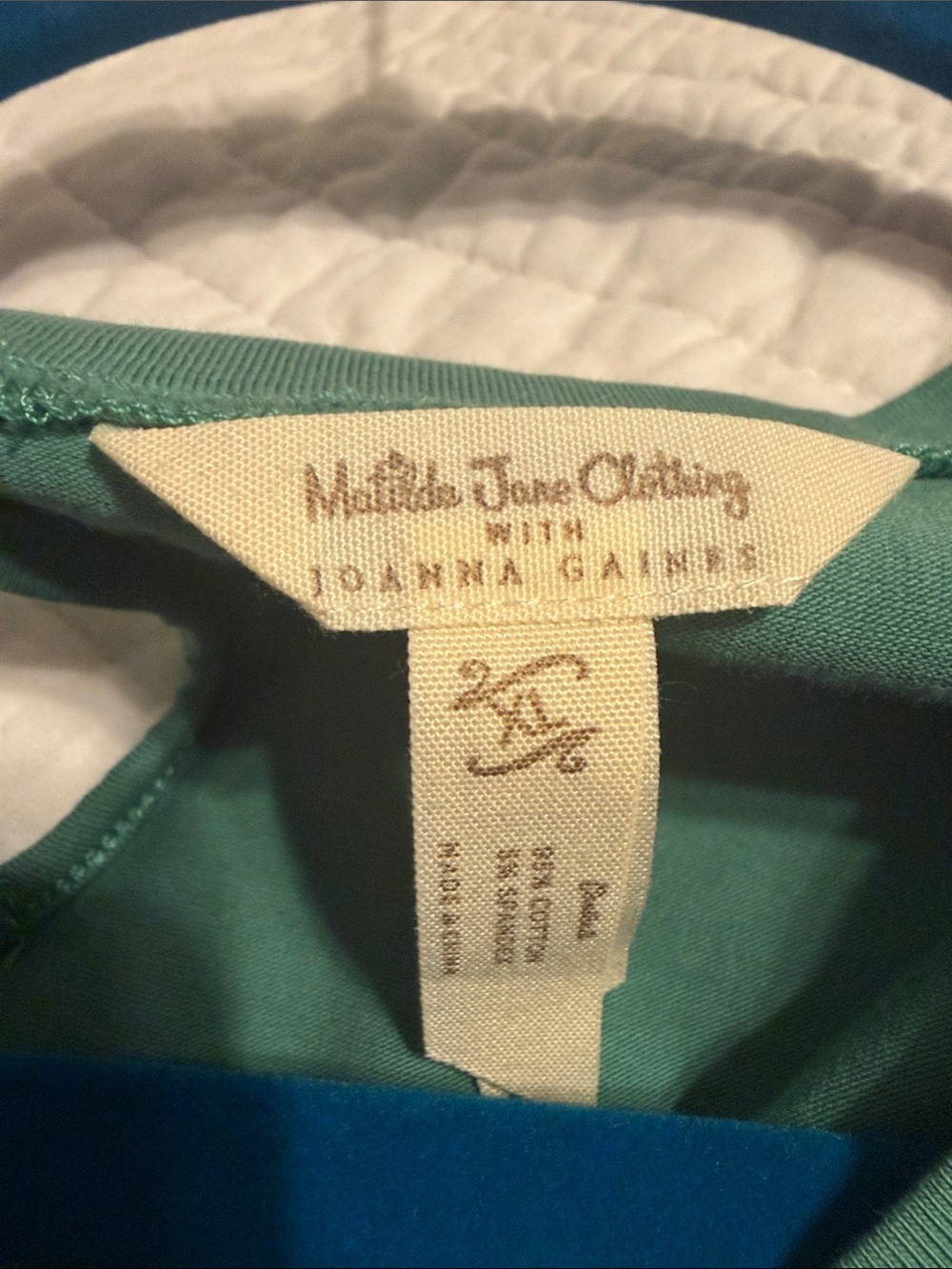 Matilda Jane Teal Green Swing Dress with Dark Hem - Picture 2 of 3